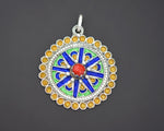 Berber Enamel Coral Pendant