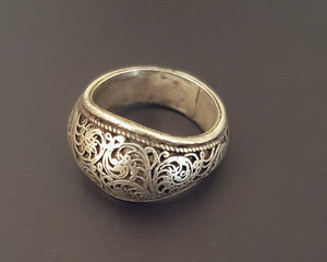 Nepali Filigree Band Ring - Size 7.25