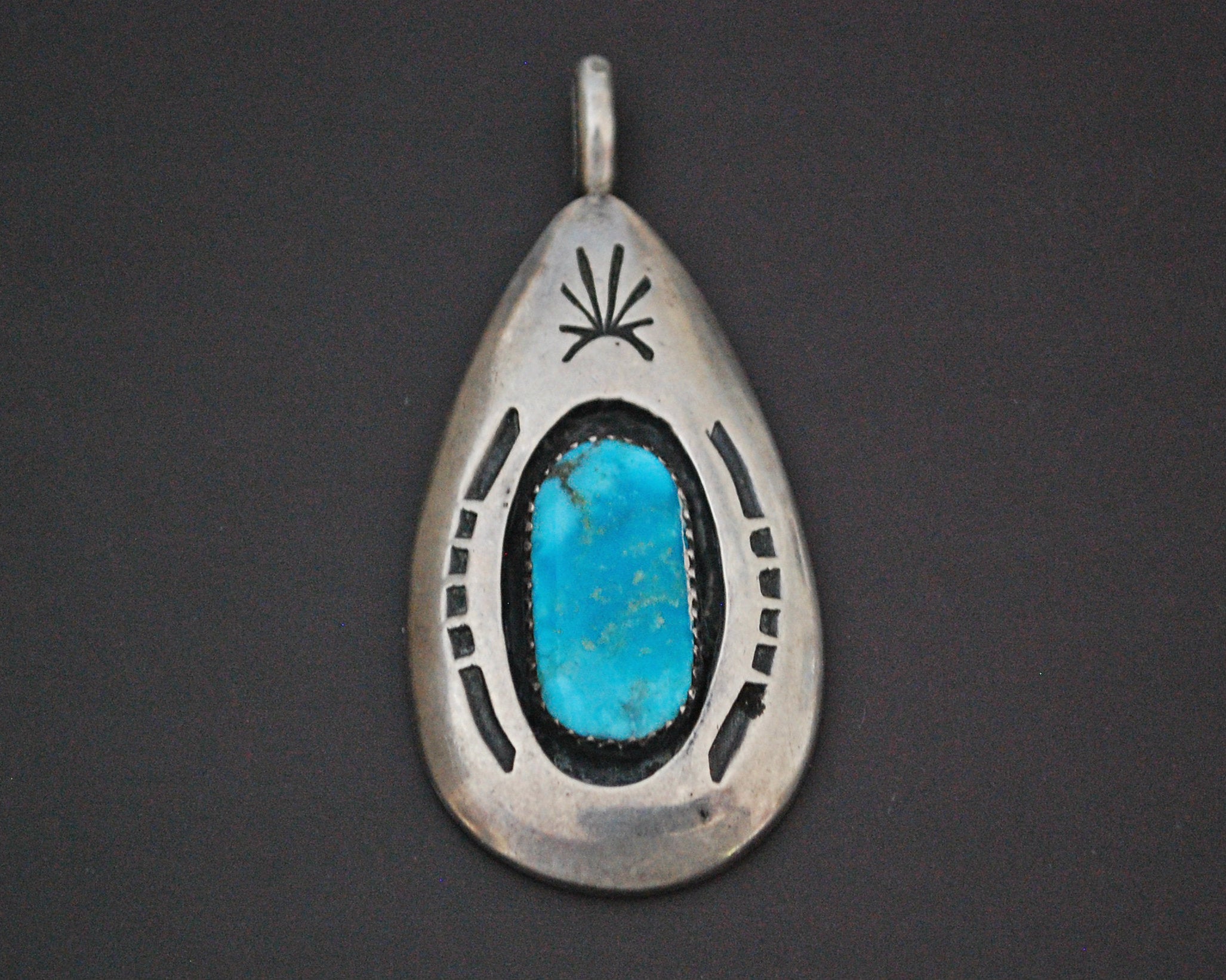 Native American Turquoise Pendant