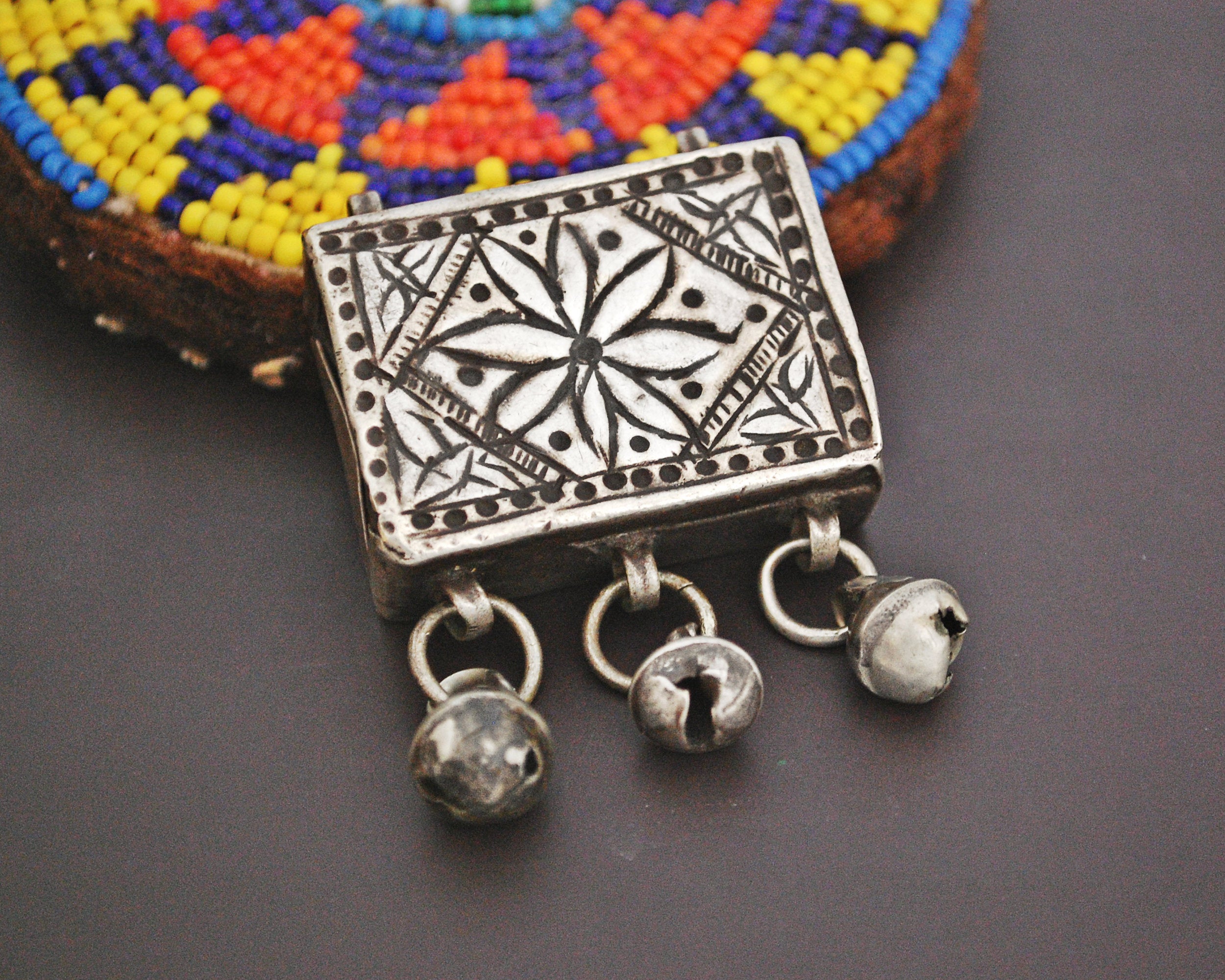 Old Kurdish Amulet Box Pendant