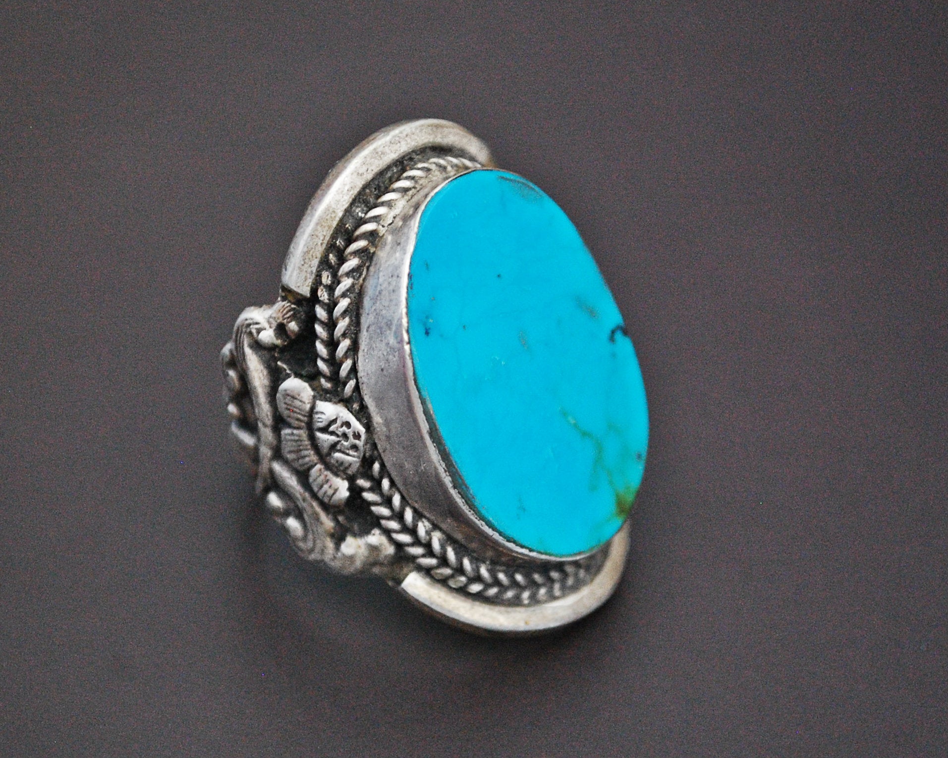 Nepali Turquoise Ring - Size 10.5