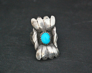 Native American Turquoise Ring - Size 7.5