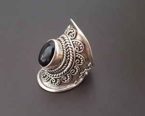 Ethnic Onyx Ring from Bali - Size 7.5