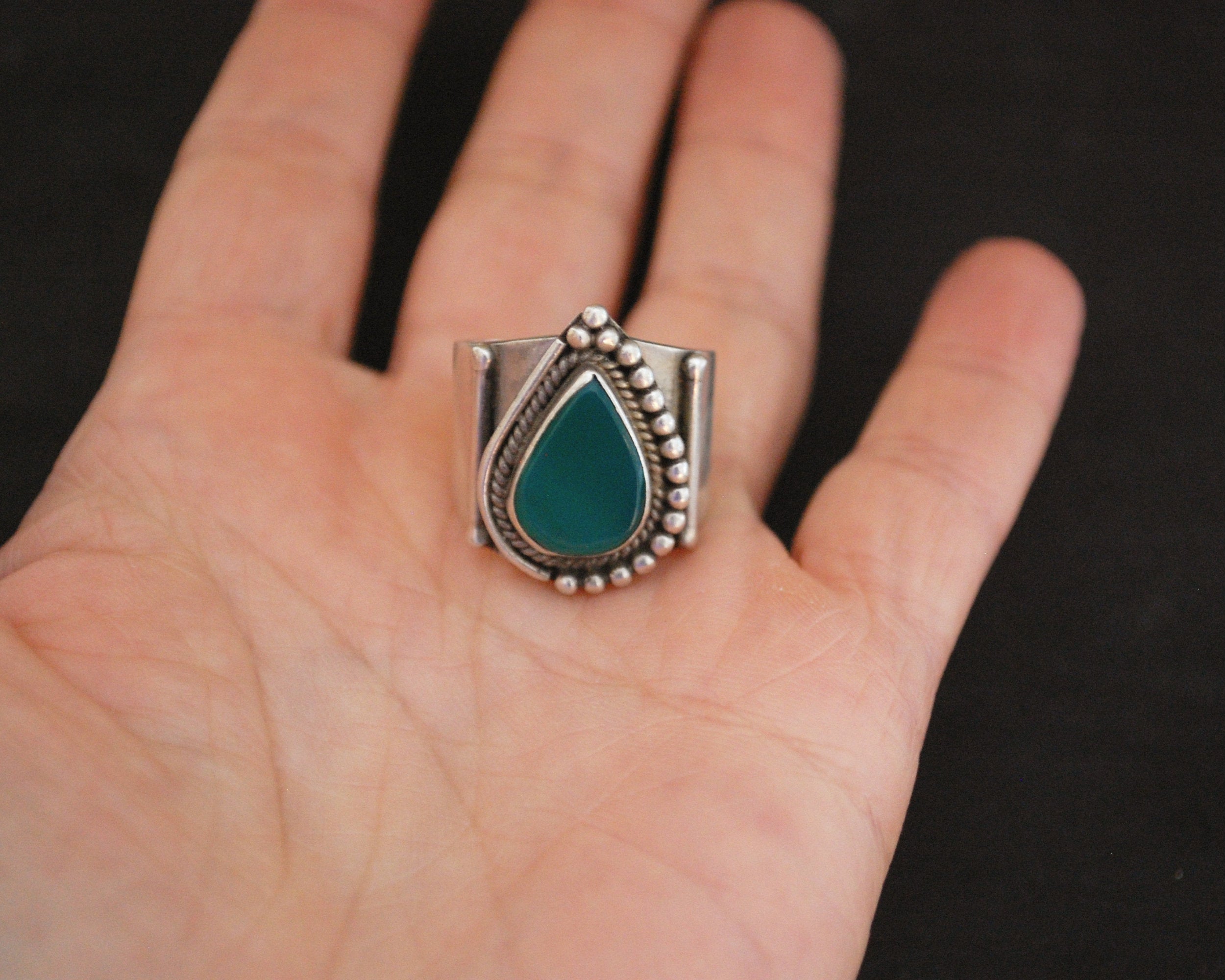 Ethnic Aventurine Ring - Size 9