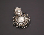 Indian Tribal Silver Pendant - Flowery Shape