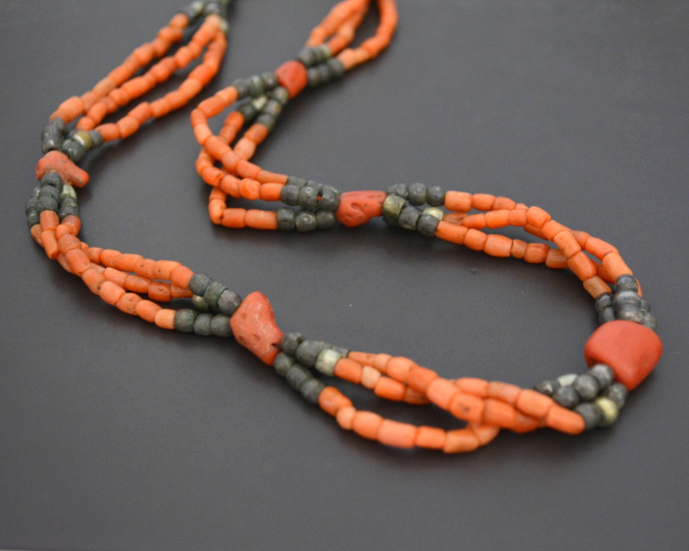 Reserved for S. - Moroccan Berber Coral Necklace
