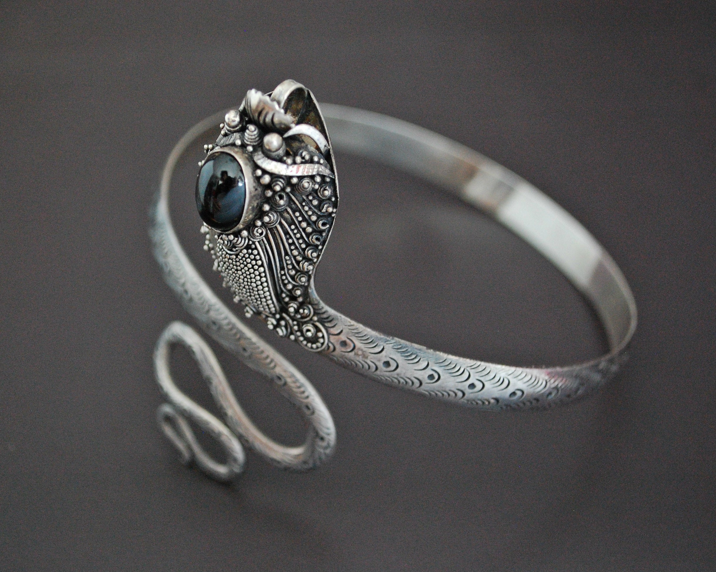 Dragon Black Star Diopside Armlet from Bali