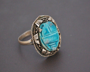 Scarab Ring from Egypt - Size 8.5