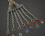 Tunisian Enamelled Pendant with Dangles