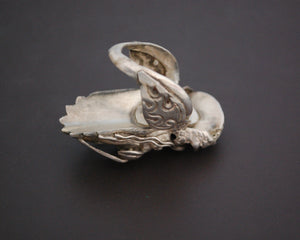 Nepali Dragon Ring with Turquoise