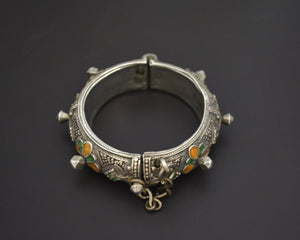 Berber Hinged Enamel Bracelet - SMALL