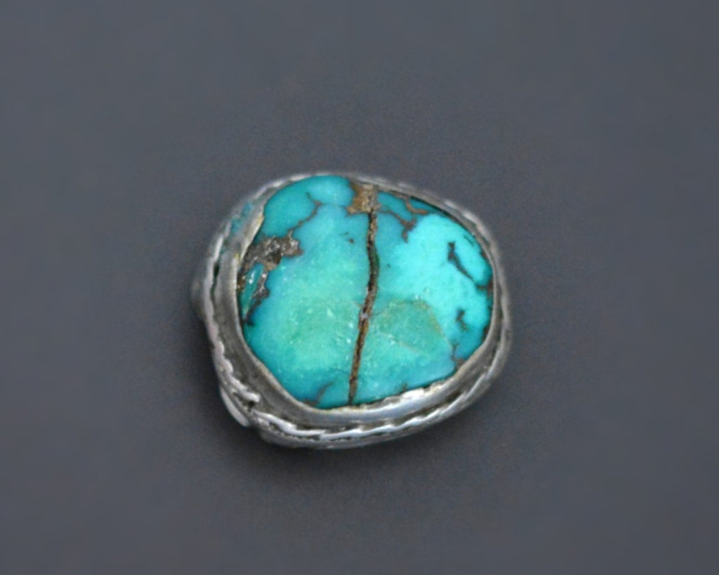 Reserved for S. - Old Tibetan Turquoise Bead Pendant
