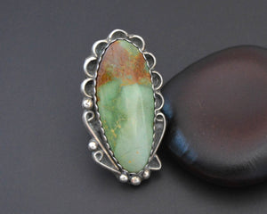 Huge Navajo Turquoise Ring - Size 7.5