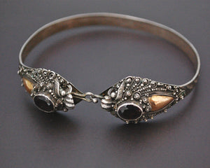 Double Dragon Garnet Bracelet from Bali - MEDIUM