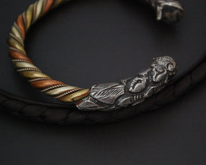 Nepali Twisted Dragon Bracelet - Three Colored