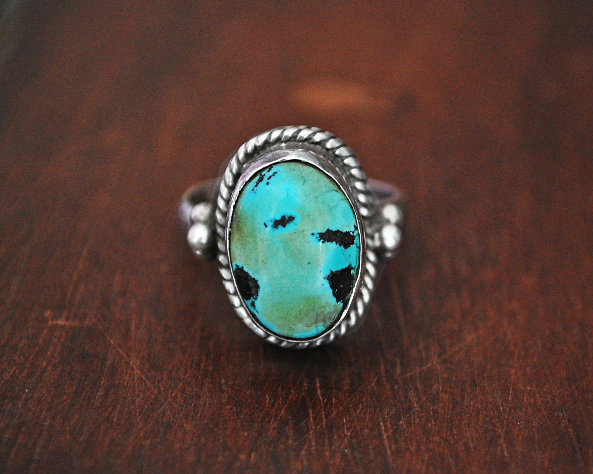 Nepali Turquoise Ring - Size 9.5