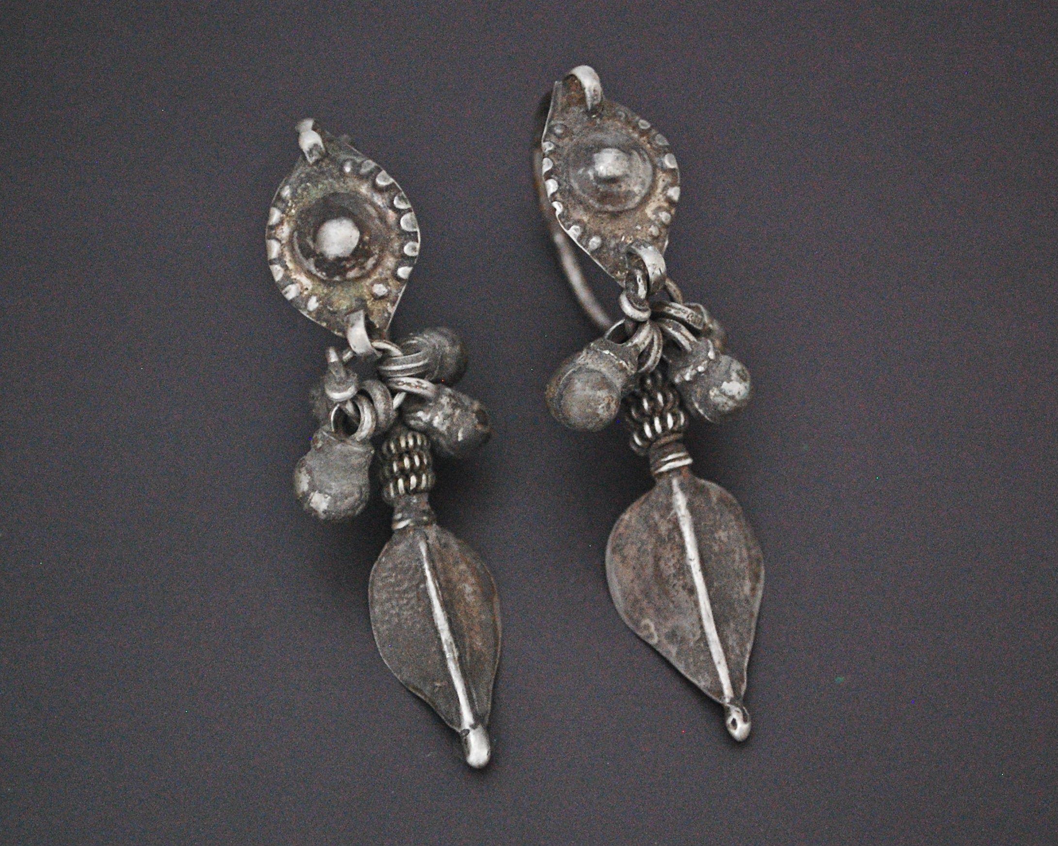 Old Rajasthani Silver Earrings