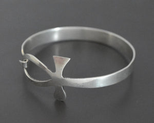 Reserved for B. - Egyptian Ankh Silver Bracelet