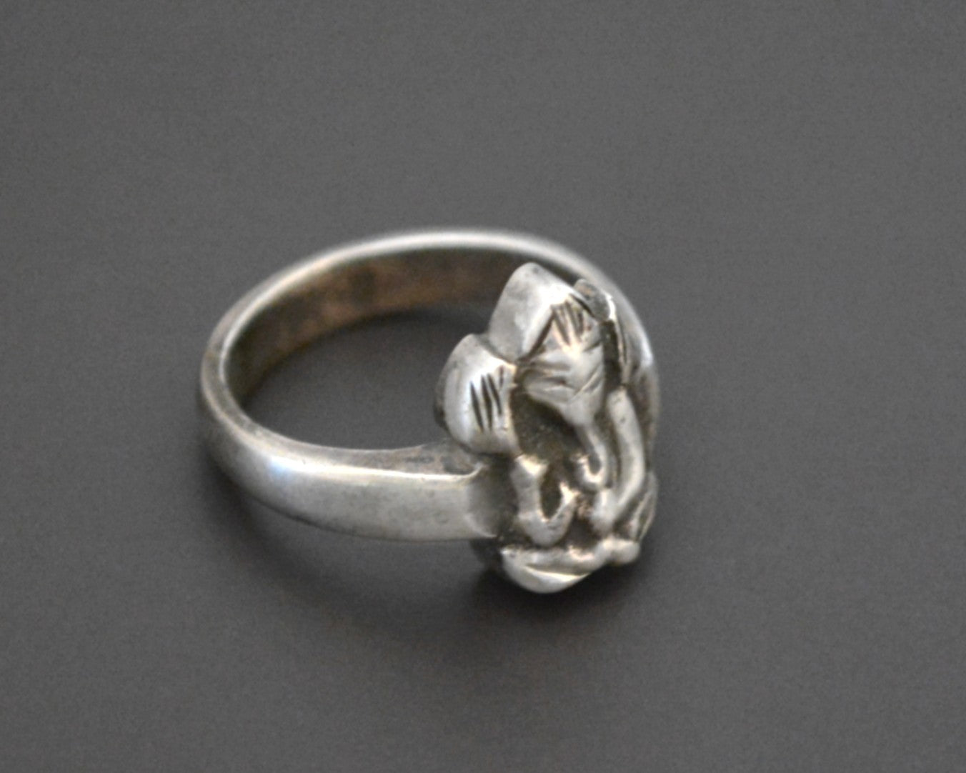 Ganesha Sterling Silver Ring - Size 6.5