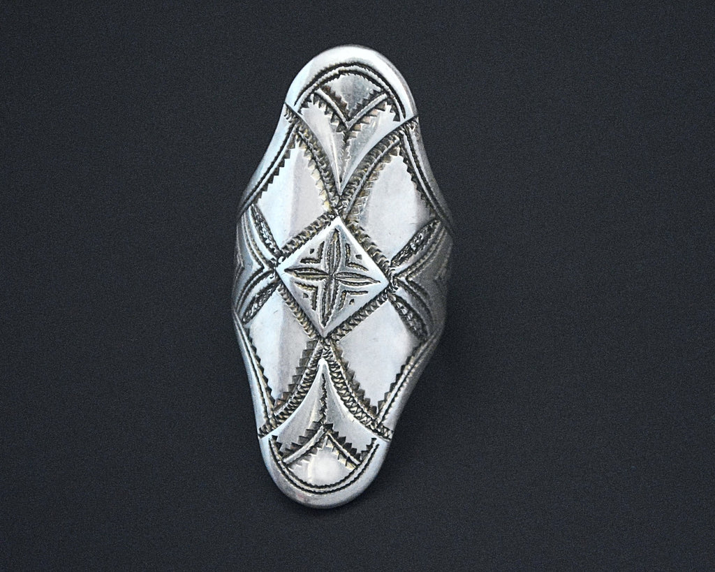 Tuareg Silver Ring - Size 10.5