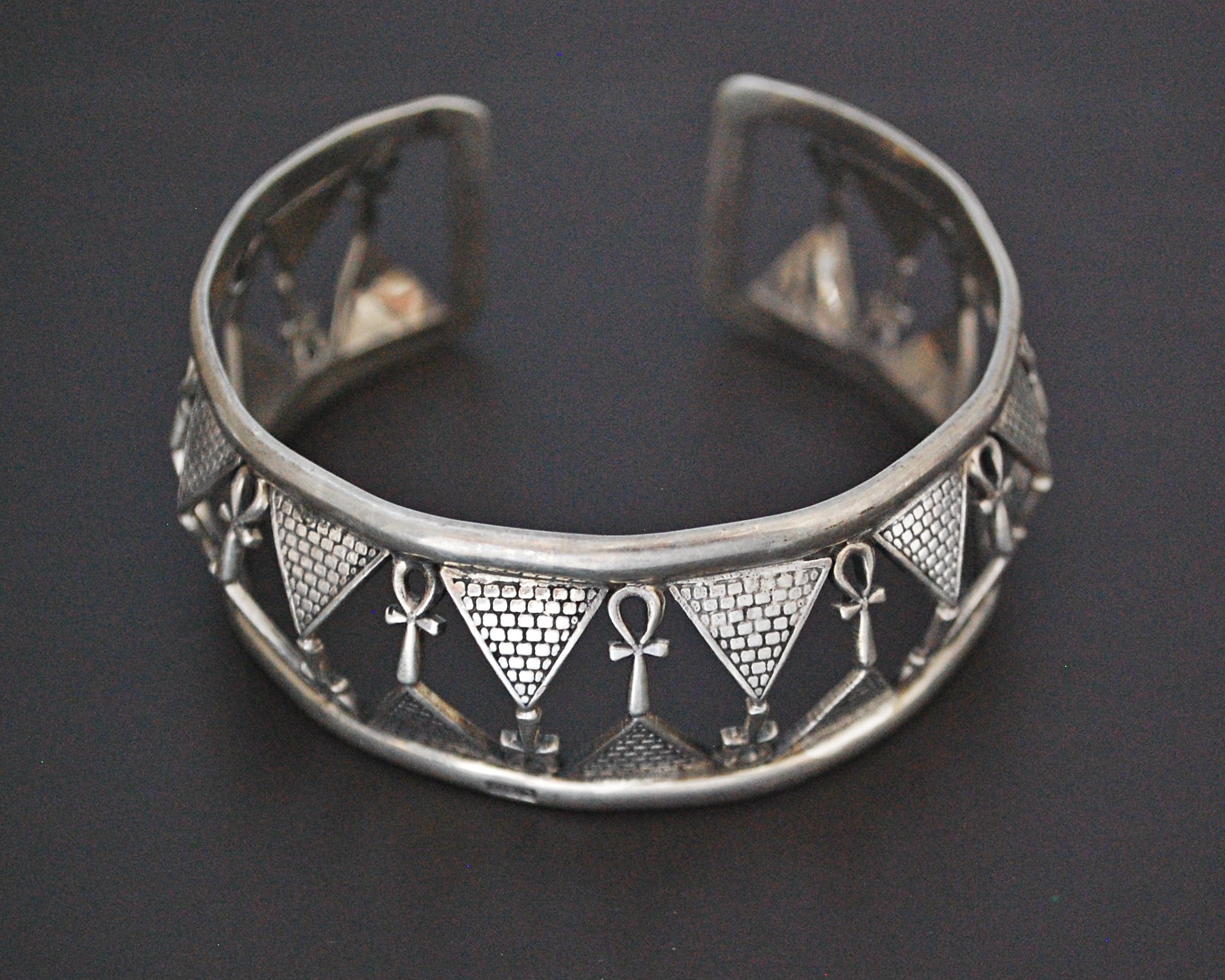 Egyptian Ankh Cuff Bracelet