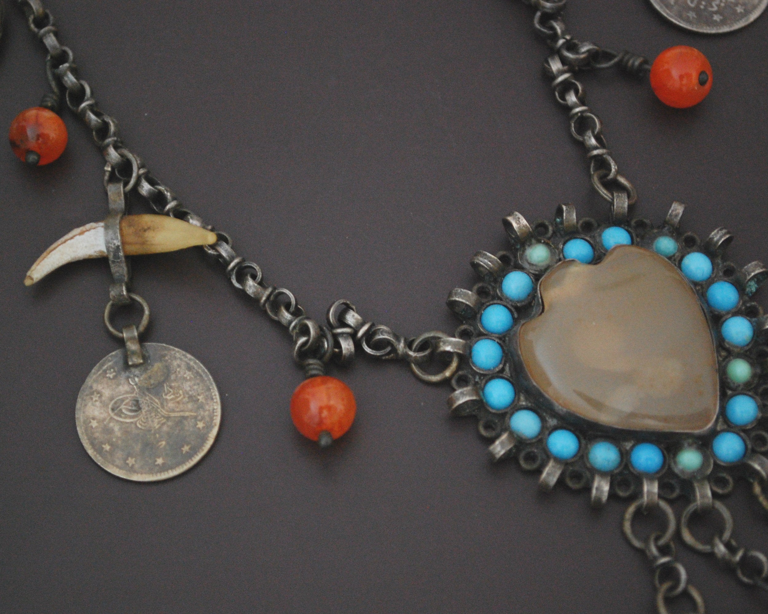 Rare Kurdish Pendant Coins Necklace