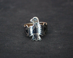 Afghani Old Silver Eagle Ring - Size 6