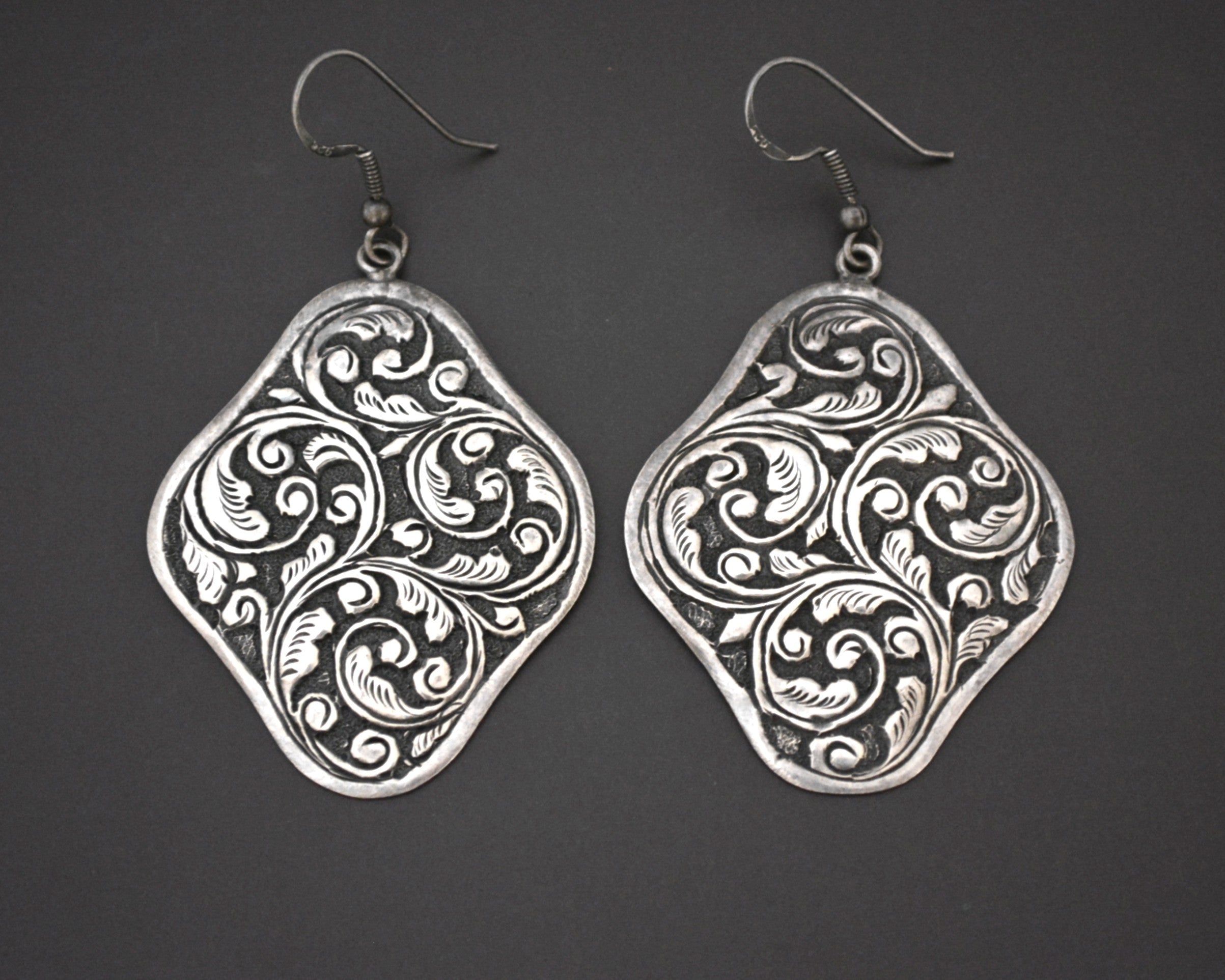 Nepali Repoussee Dangle Earrings