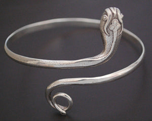 Vintage Sterling Snake Bracelet or Armlet - LARGE