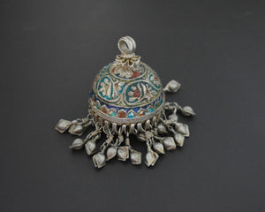Uzbek Enamel Tassel Pendant