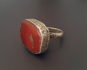 Turkmen Carnelian Ring - Size 7