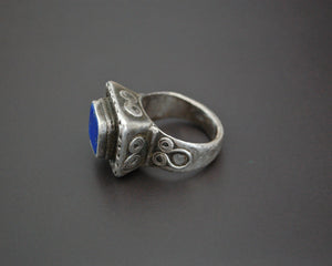 Old Afghani Lapis Lazuli Ring - Size 8.5