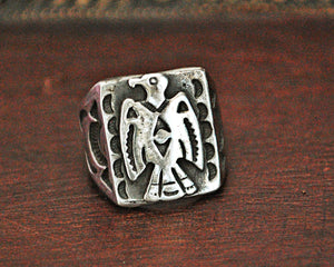 Navajo Thunderbird Ring - Size 6.5