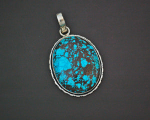 Large Turquoise Pendant from India