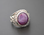 Nepali Star Ruby Dragon Ring - Size 7.5