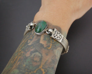 Rajasthani Snake Chain Bracelet with Chrysocolla