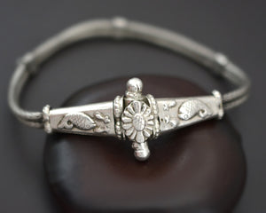 Rajasthani Snake Chain Bracelet with Fishes