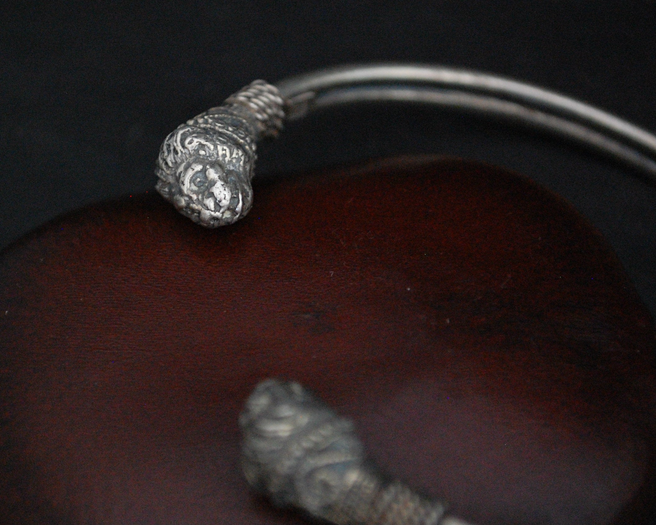 Vintage Lion Head Cuff Bracelet