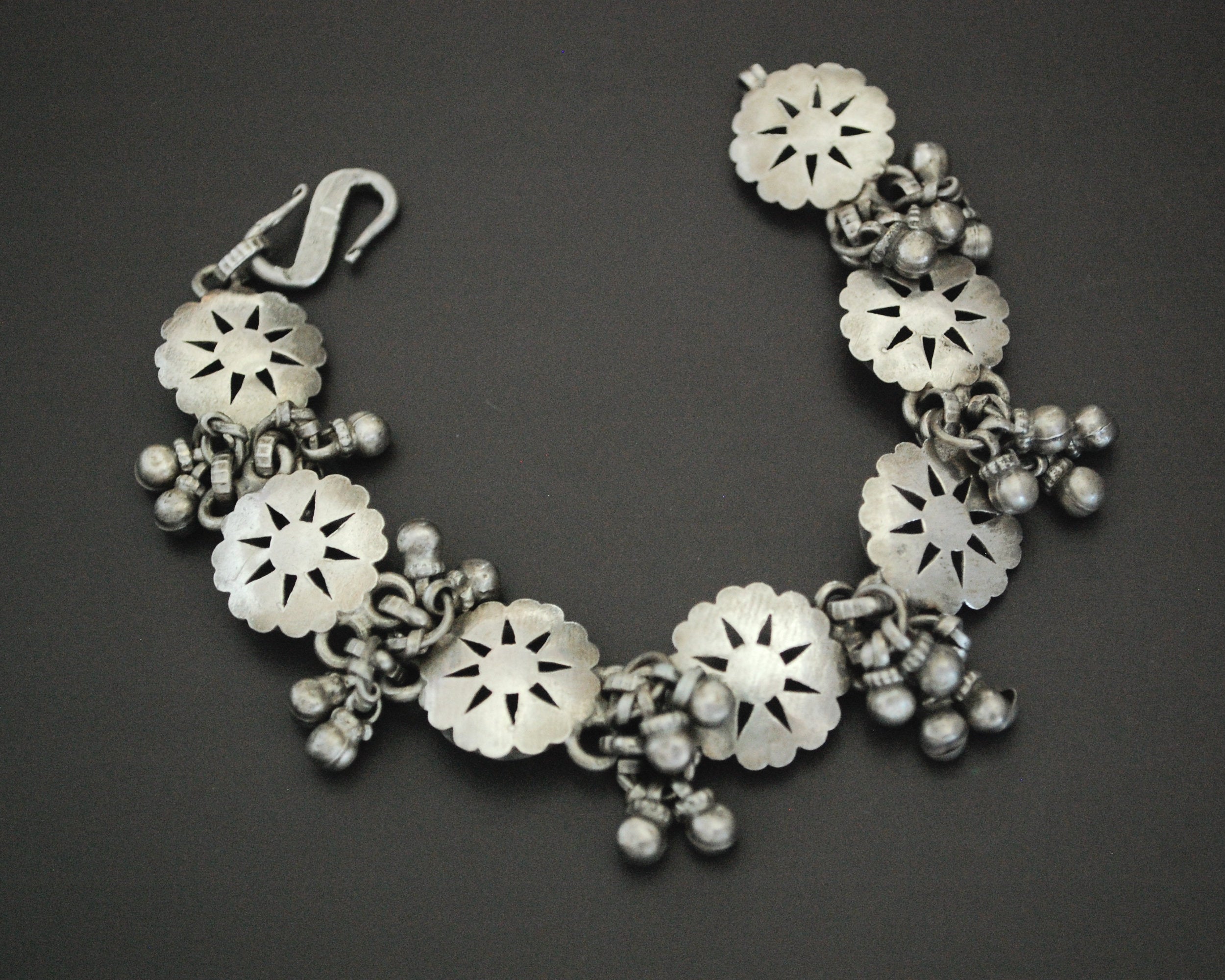 Rajasthani Silver Bracelet with Bells