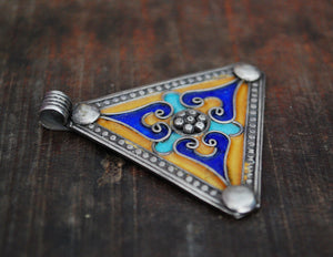 Berber Enamel Pendant