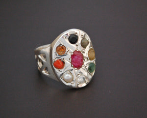 Navaratna Indian Astrology Ring - Size 6.75 / 7