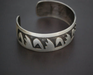 Native American Hopi Cuff Bracelet - Signed