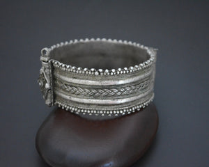 Yemeni Bedouin Hinged Silver Bracelet - XXSmall Size