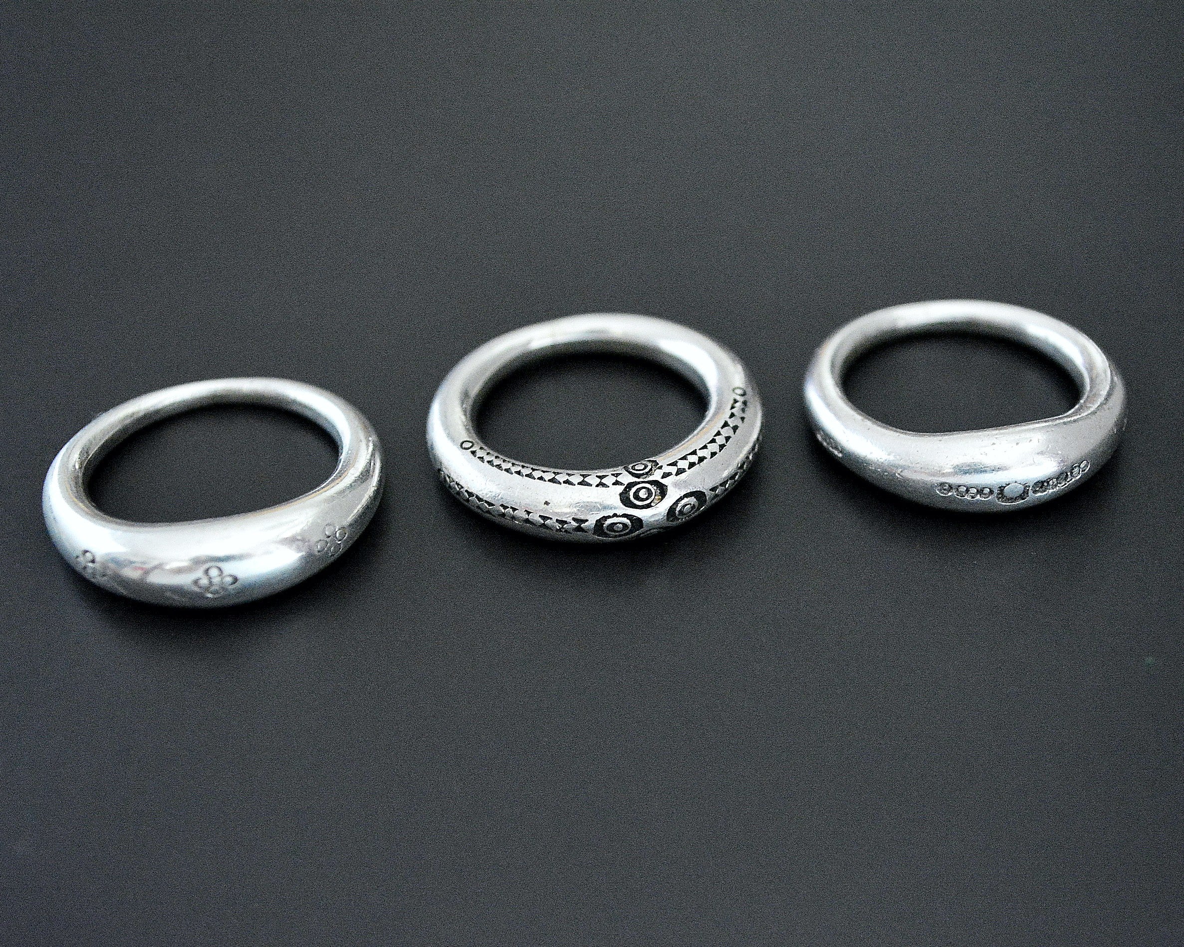 Tuareg Silver Ring - Size 7.25 - 8