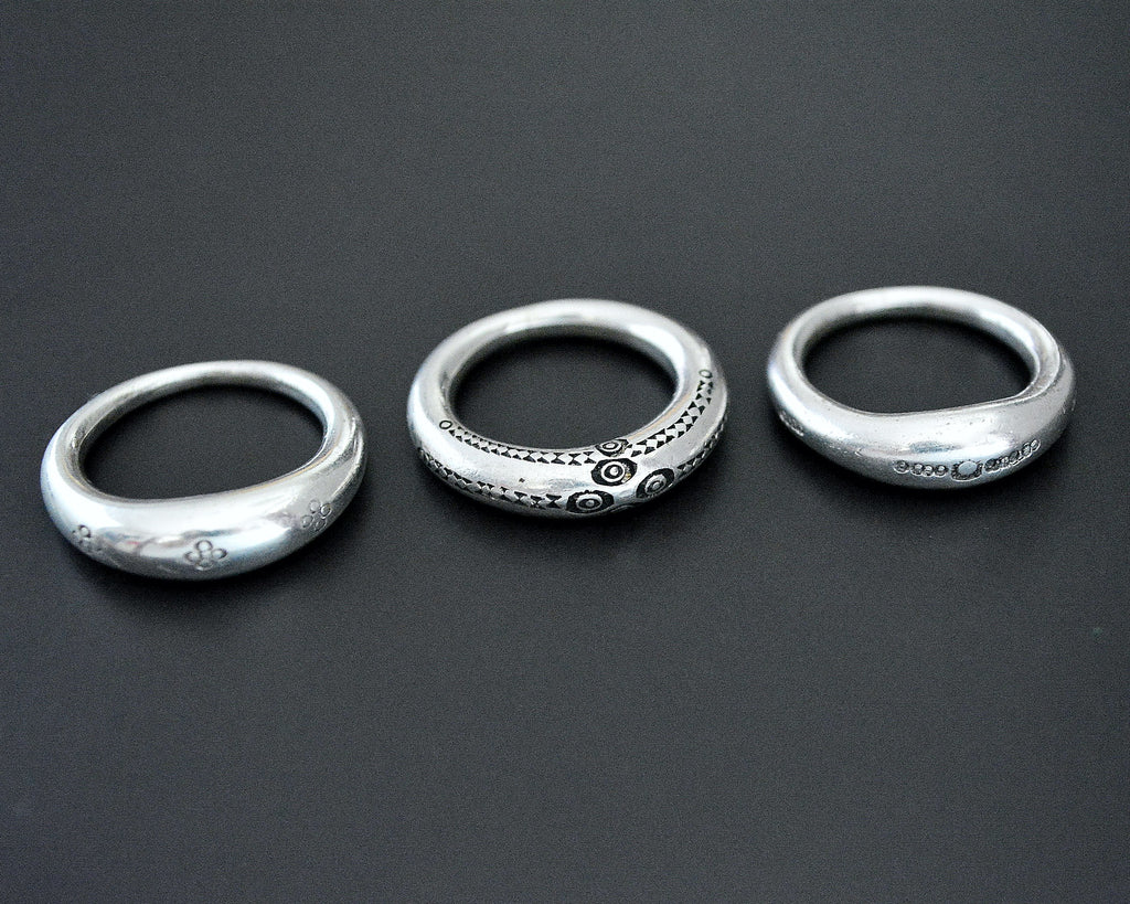 Tuareg Silver Ring - Size 7.25 - 8
