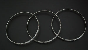Berber Silver Enamel Bracelet - TRIO