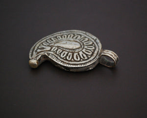 Indian Tribal Paisley Silver Pendant