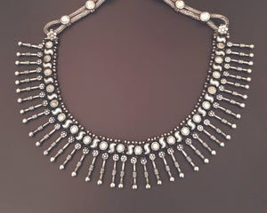 Indian Silver Choker Necklace