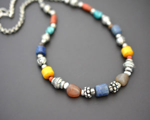 Vintage Nepali Multistone Necklace