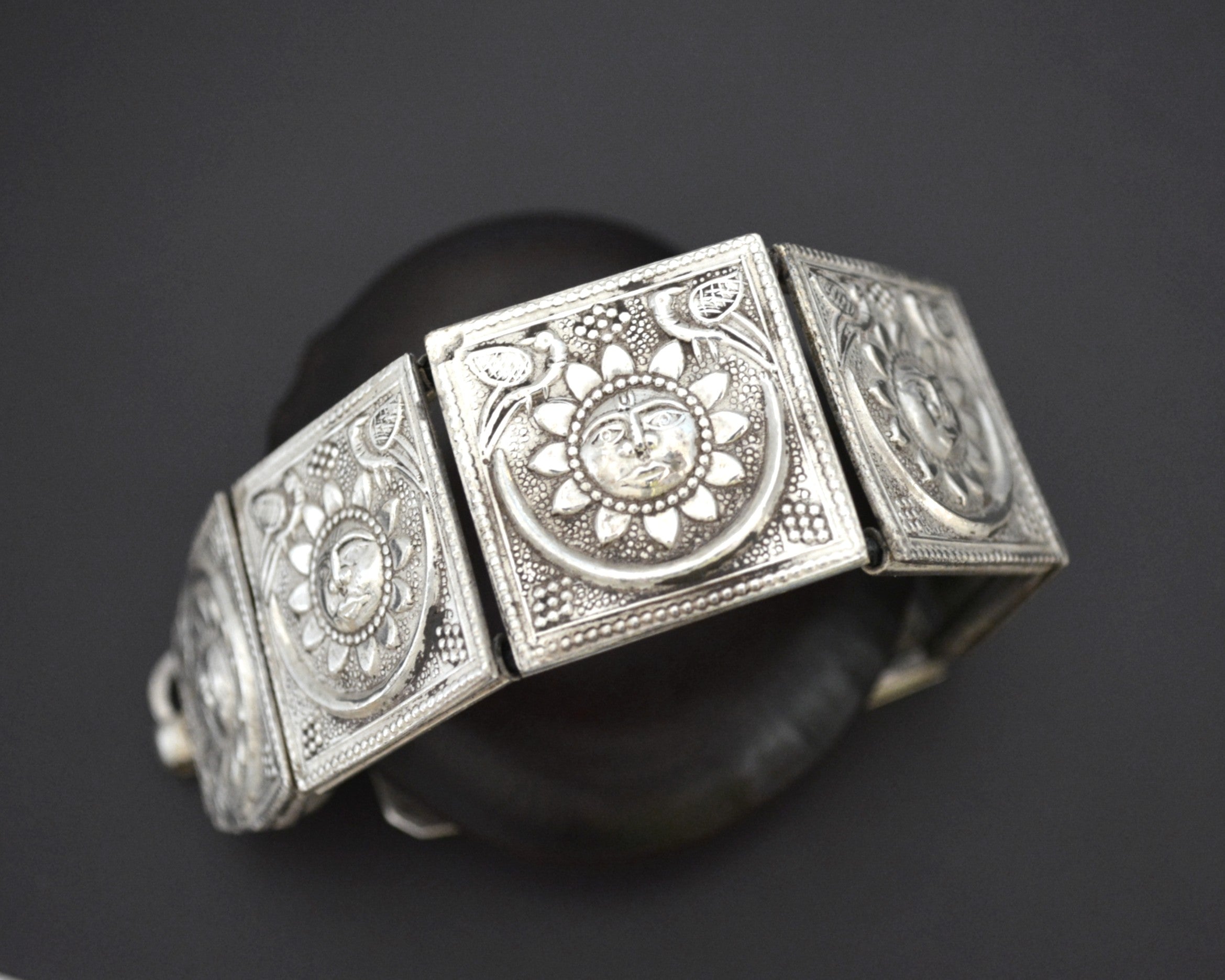 Rajasthani Sun Link Bracelet on Cord